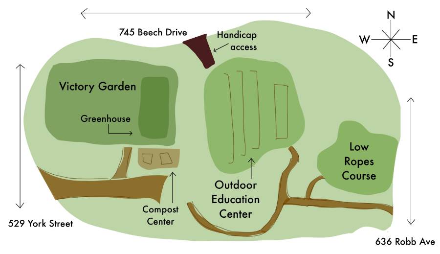 map of gardens and OEC