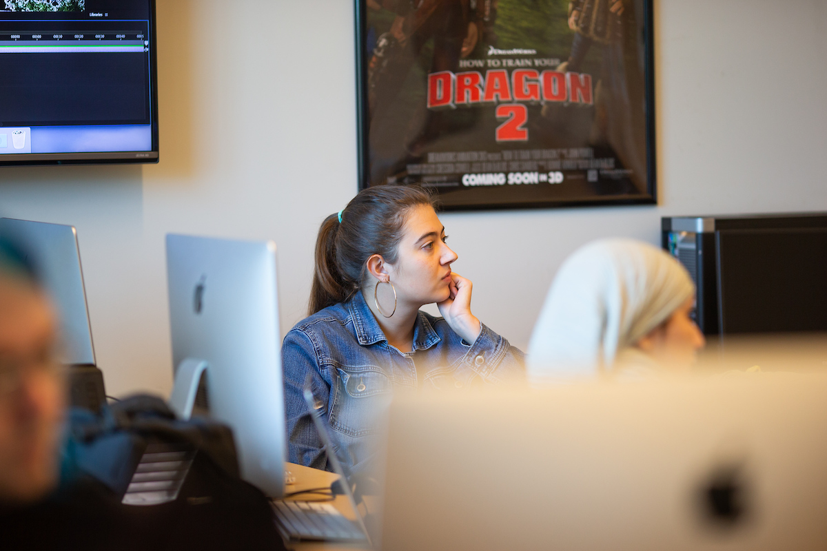 Kaye Vassey – who worked on such movies as “Shrek,” “Madagascar” and “How to Train Your Dragon” before joining Epic Games and the “Fortnite” team – visited APSU on Oct. 23 to give a public lecture about her work and artistic practice. She also gave two workshops in animation classes before the lecture.