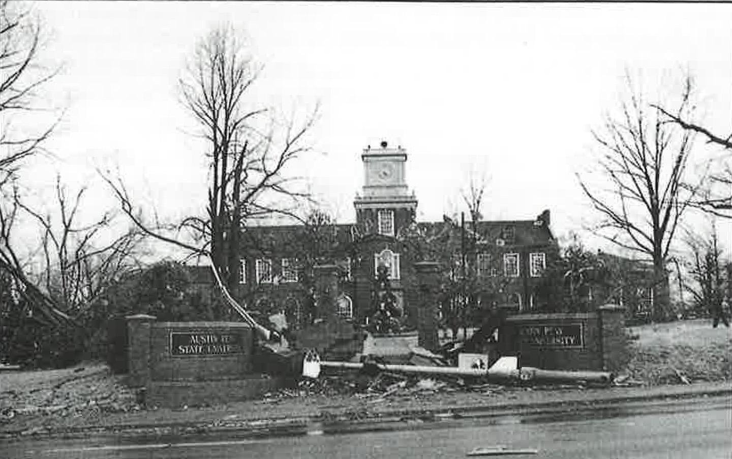 The Browning, pictured, Clement, Harned, Harvill and Archwood buildings were badly damaged during a Jan. 22, 1999, tornado that ripped through Clarksville.
