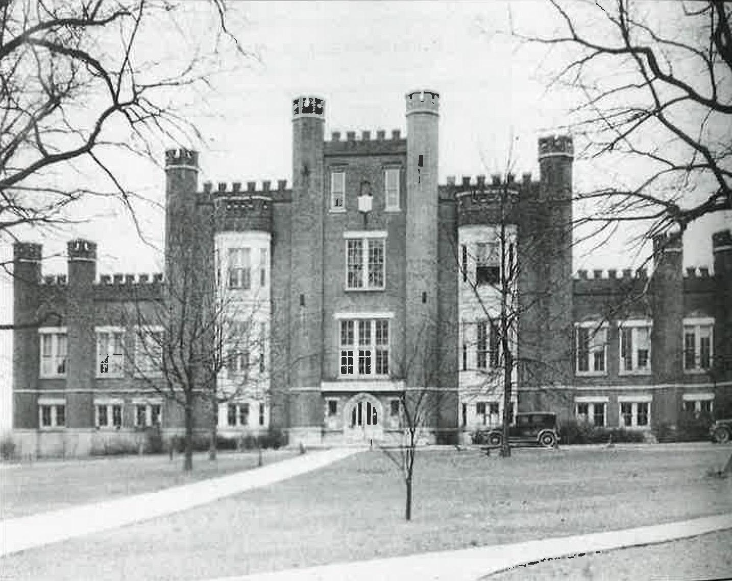 The Castle Building served campus from 1850 until it collapsed in 1946.