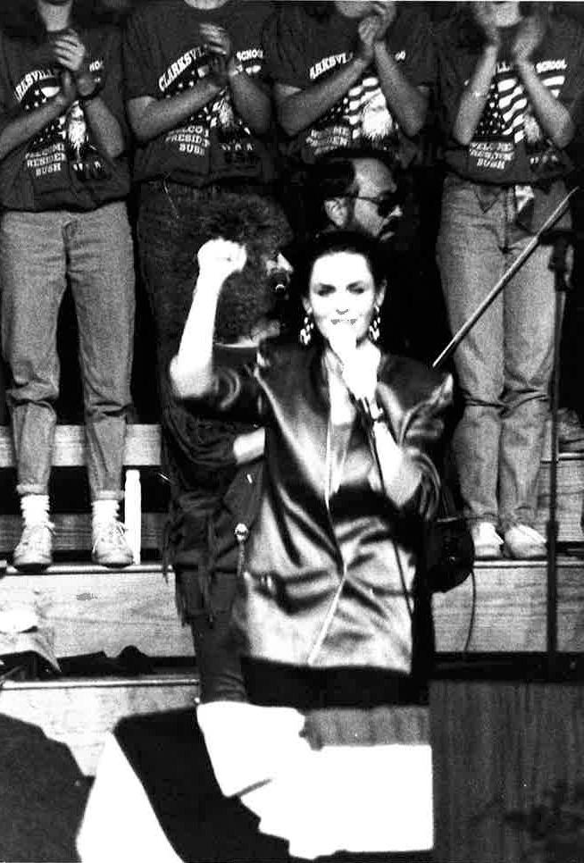 Crystal Gayle attended the event in the Dunn Center. Crystal Gayle attended the event in the Dunn Center.