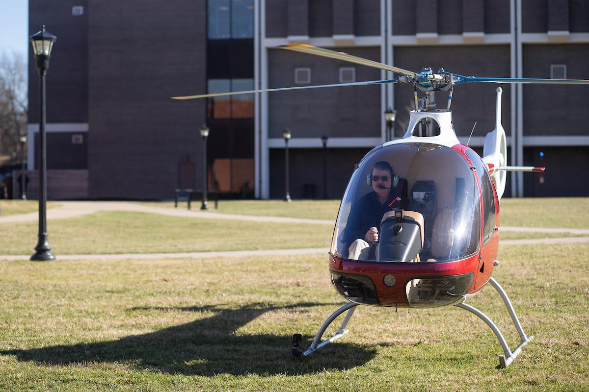 Austin Peay introduces first helicopter in its rotor-wing fleet Austin Peay State University officials on Wednesday, Jan. 9, unveiled the first of three helicopters in its new rotor-wing fleet. The helicopters bolster the state’s first and only rotorcraft program attached to a bachelor’s degree.