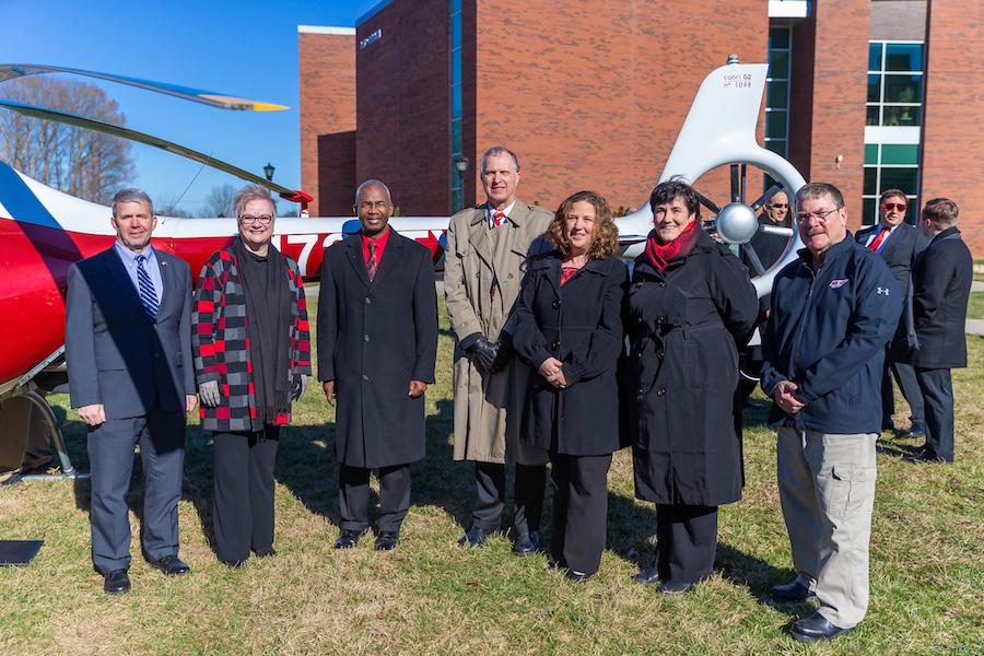 Austin Peay State University officials on Wednesday, Jan. 9, unveiled the first of three helicopters in its new rotor-wing fleet. The helicopters bolster the state’s first and only rotorcraft program attached to a bachelor’s degree.