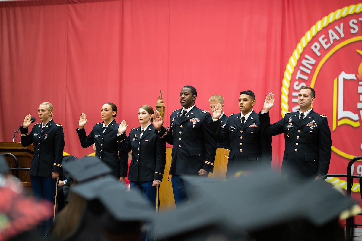 2019 Summer Commencement More than 400 graduates received degrees during Austin Peay State University's Summer Commencement on Aug. 9, 2019. Circuit Court Judge Kathryn Olita, 19th Judicial District, delivered the keynote address.