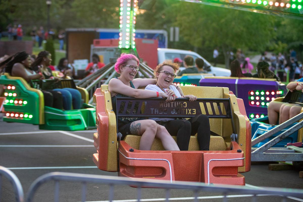 Monocle Madness: Govs celebrate the new school year New and returning Govs enjoyed food, games and rides in a carnival atmosphere at Monocle Madness on Aug. 24, 2019. Monocle Madness celebrates Austin Peay's unique community.