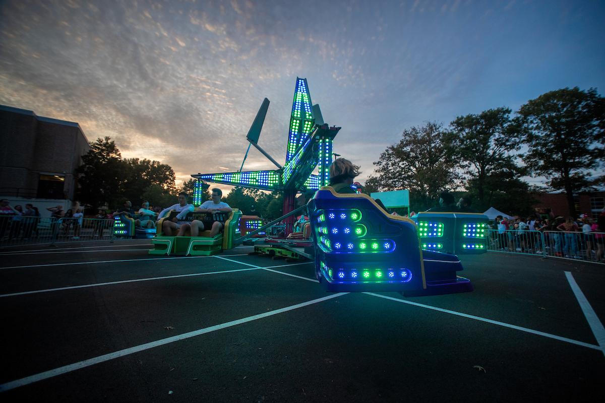 Monocle Madness: Govs celebrate the new school year New and returning Govs enjoyed food, games and rides in a carnival atmosphere at Monocle Madness on Aug. 24, 2019. Monocle Madness celebrates Austin Peay's unique community.