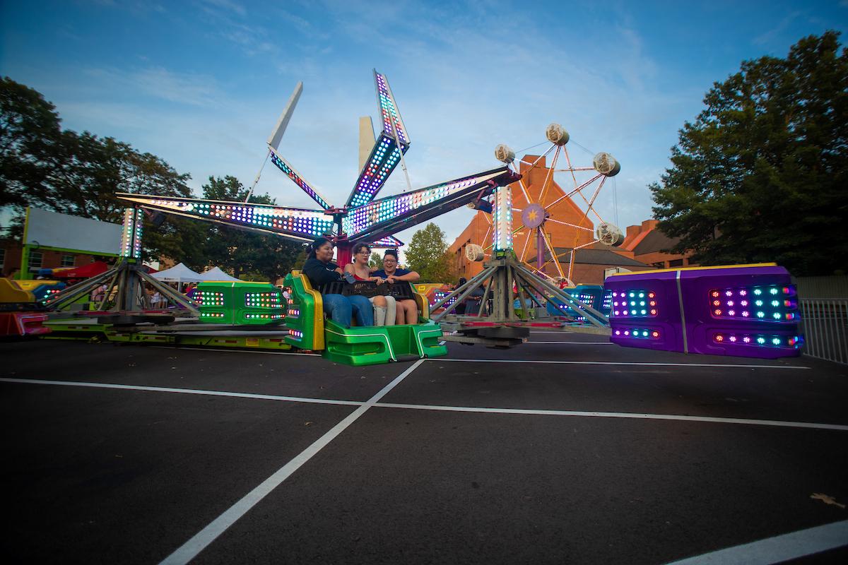 Monocle Madness: Govs celebrate the new school year New and returning Govs enjoyed food, games and rides in a carnival atmosphere at Monocle Madness on Aug. 24, 2019. Monocle Madness celebrates Austin Peay's unique community.