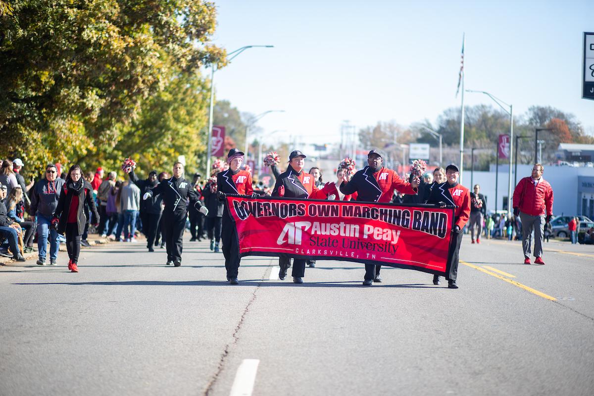 Photos: Scenes from Saturday’s Homecoming celebrations Homecoming Week at Austin Peay State University culminated on Saturday night with the Veterans Homecoming Parade, the Homecoming game, the crowning of the Homecoming king and queen, the Alumni Awards Lunch and the NPHC Homecoming Step Show.