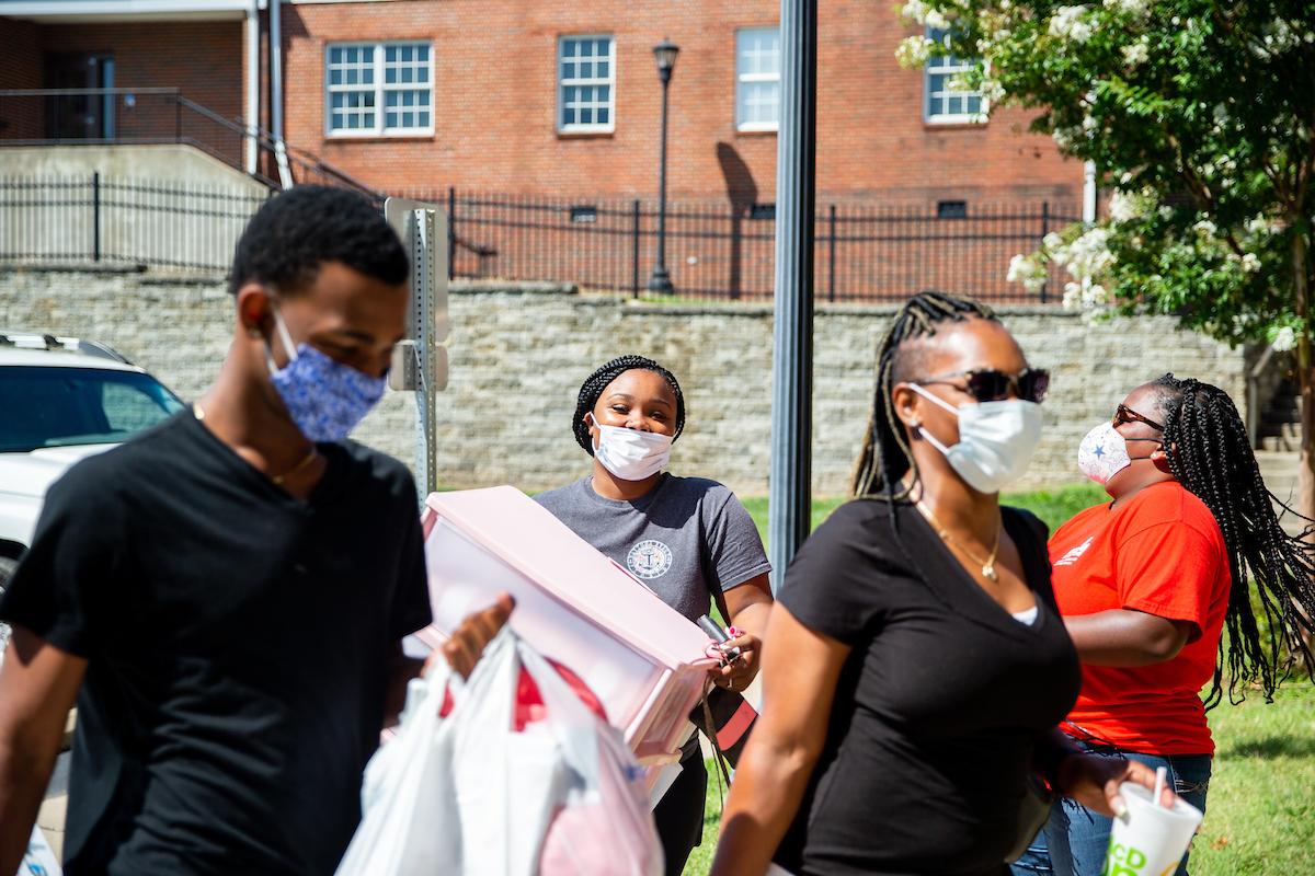 Welcome, students! 

Students started moving in on Saturday, and they’ll continue to move in for the fall semester through Friday.

To read more about the move-in schedule, click here. 

Hungry? 

To see when and where to eat on campus during move-in week, go to https://dineoncampus.com/apsu/movein-week. 
Need books, supplies and spirit gear? 

The Ann R. Ross Bookstore – at its new location at Fourth and College streets – is open 7:30 a.m.-6 p.m. Monday-Friday and 10 a.m.-4 p.m. on Saturdays. Visit https://apsu.bncollege.com/shop/apsu/home for more details.