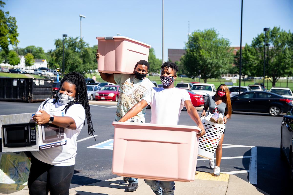 Welcome, students! 

Students started moving in on Saturday, and they’ll continue to move in for the fall semester through Friday.

To read more about the move-in schedule, click here. 

Hungry? 

To see when and where to eat on campus during move-in week, go to https://dineoncampus.com/apsu/movein-week. 
Need books, supplies and spirit gear? 

The Ann R. Ross Bookstore – at its new location at Fourth and College streets – is open 7:30 a.m.-6 p.m. Monday-Friday and 10 a.m.-4 p.m. on Saturdays. Visit https://apsu.bncollege.com/shop/apsu/home for more details.