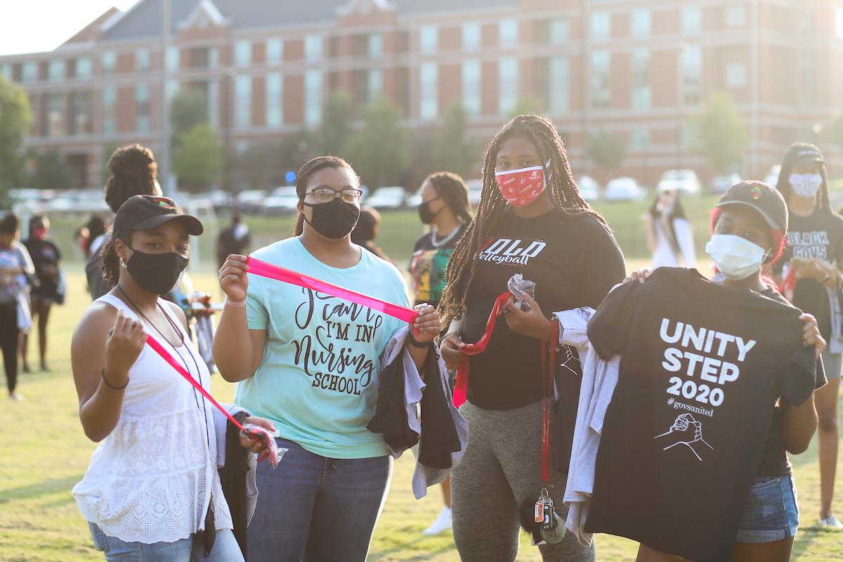 Austin Peay State University students participated on Thursday, Sept. 10, in “The Unity Step” – a solidarity walk on nearby trails to show they’re united in navigating social unrest affecting the country.