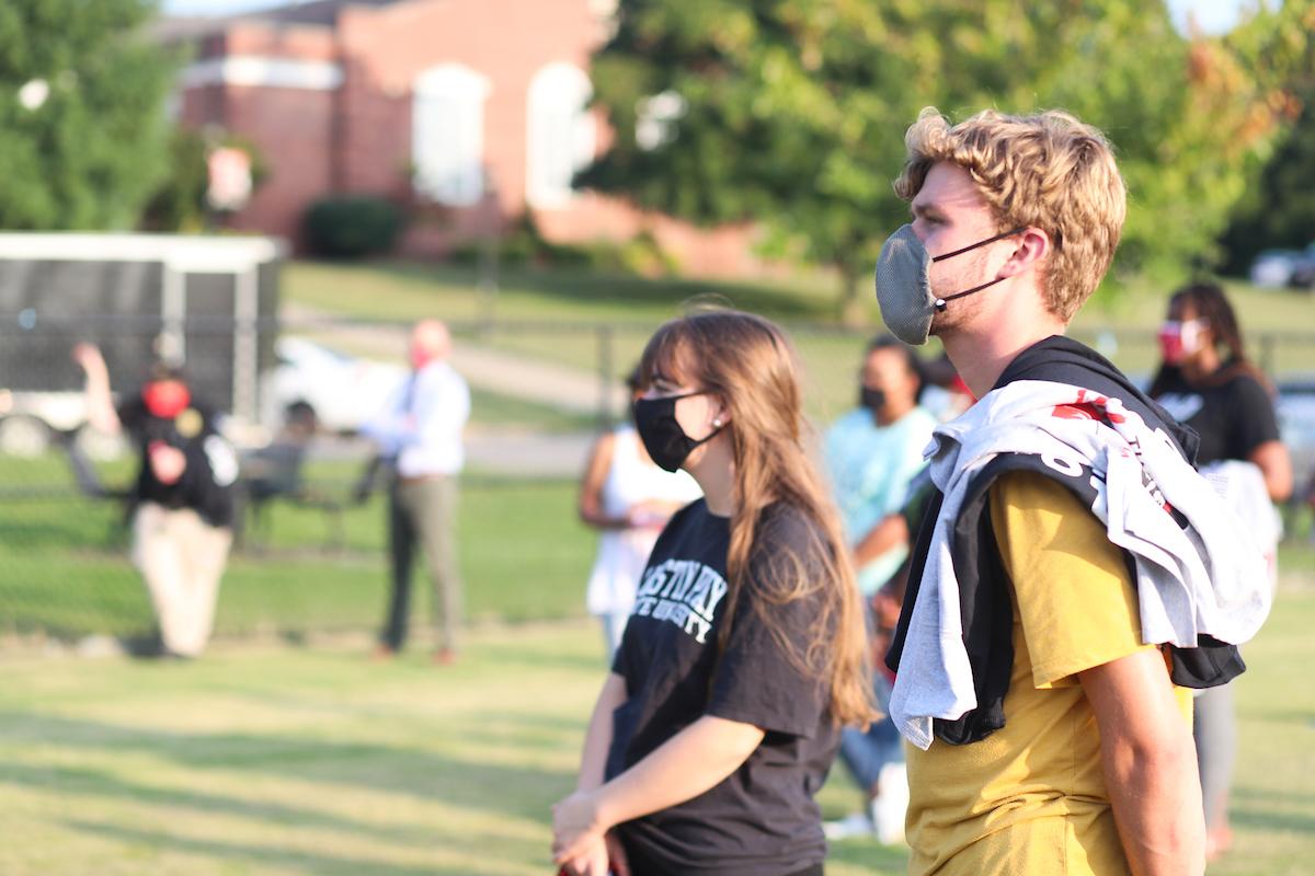 Austin Peay State University students participated on Thursday, Sept. 10, in “The Unity Step” – a solidarity walk on nearby trails to show they’re united in navigating social unrest affecting the country.