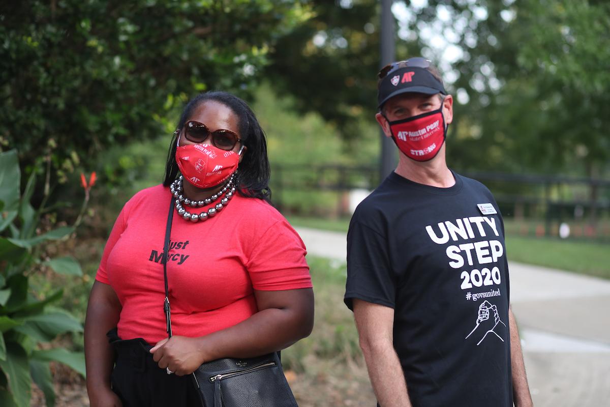 Austin Peay State University students participated on Thursday, Sept. 10, in “The Unity Step” – a solidarity walk on nearby trails to show they’re united in navigating social unrest affecting the country.