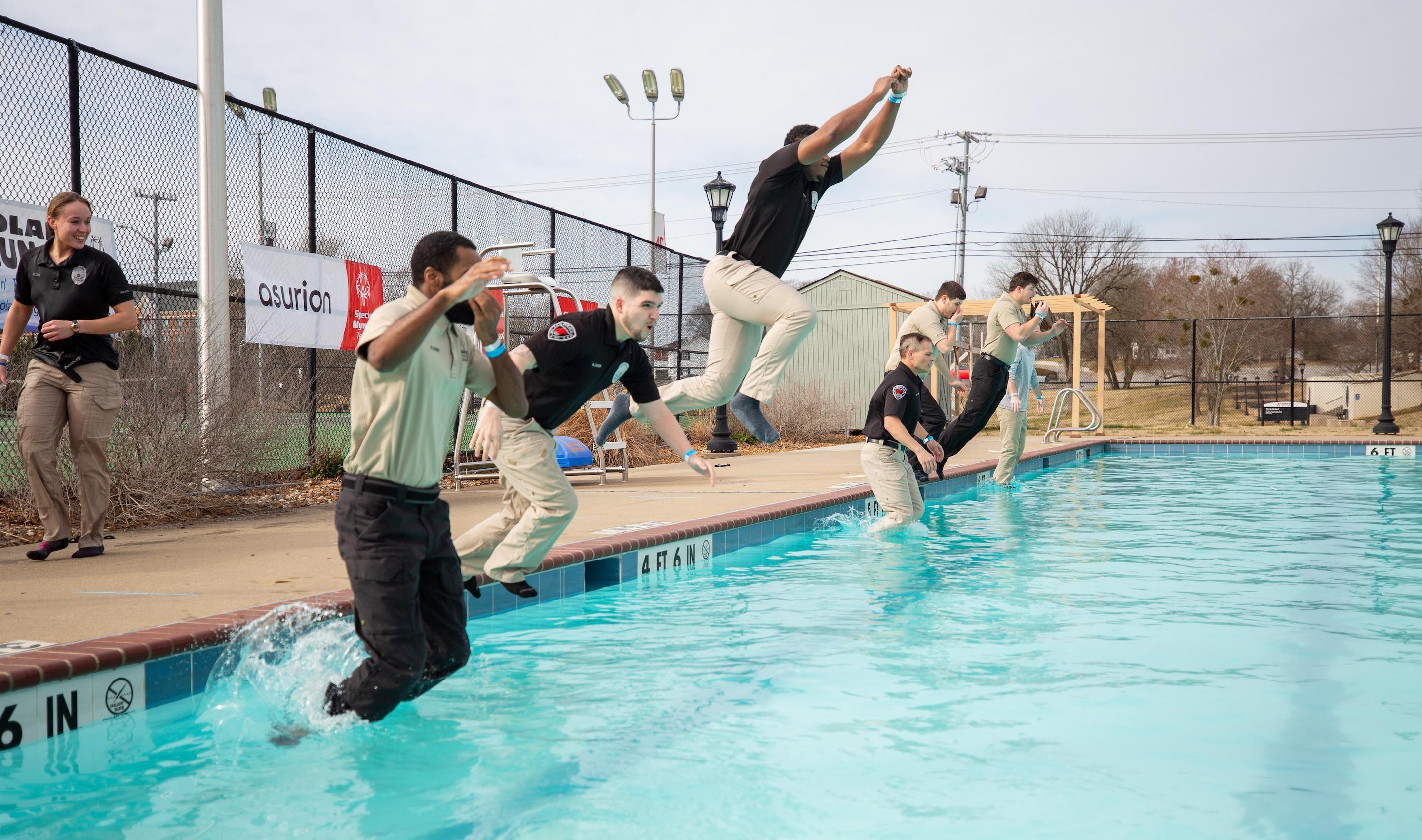 The socially distanced Polar Plunge on Feb. 6, 2021, raised almost $5,000 for Tennessee's Special Olympics athletes.