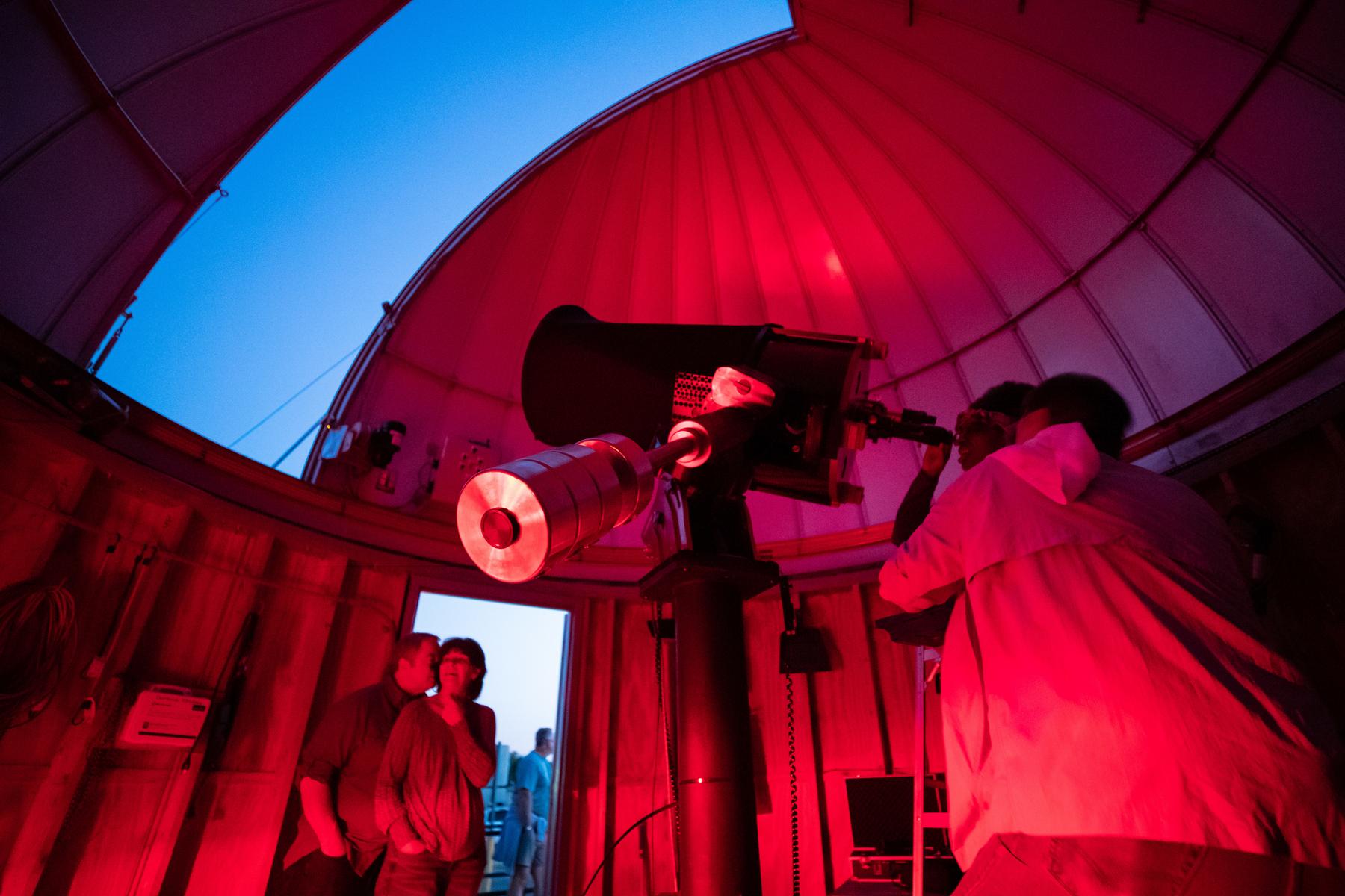 Austin Peay State University’s Department of Physics, Engineering and Astronomy gave children and adult astronomy enthusiasts a chance to observe Saturn, Jupiter, star clusters and nebulae at the university’s observatory on Saturday, Sept. 17. 