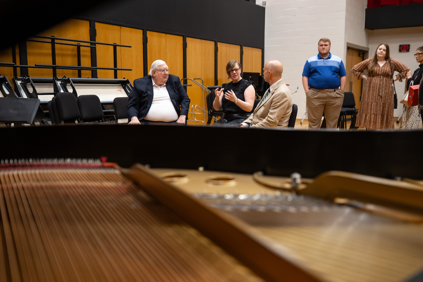 This week's photos come from a health and human performance class and the donation of a Steinway piano - and everything between.