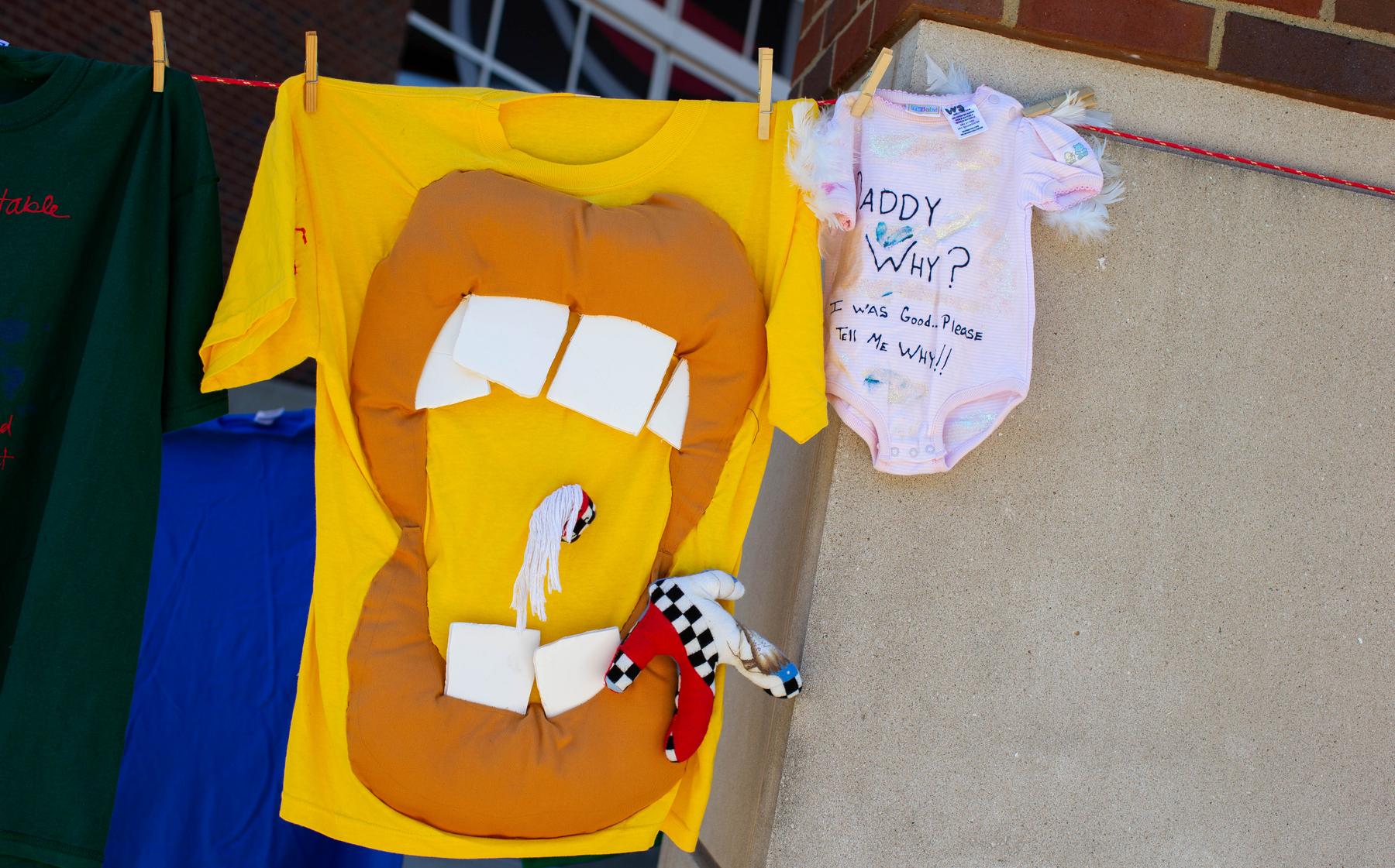 Clothesline Project dedicated to Dr. Jill Eichhorn