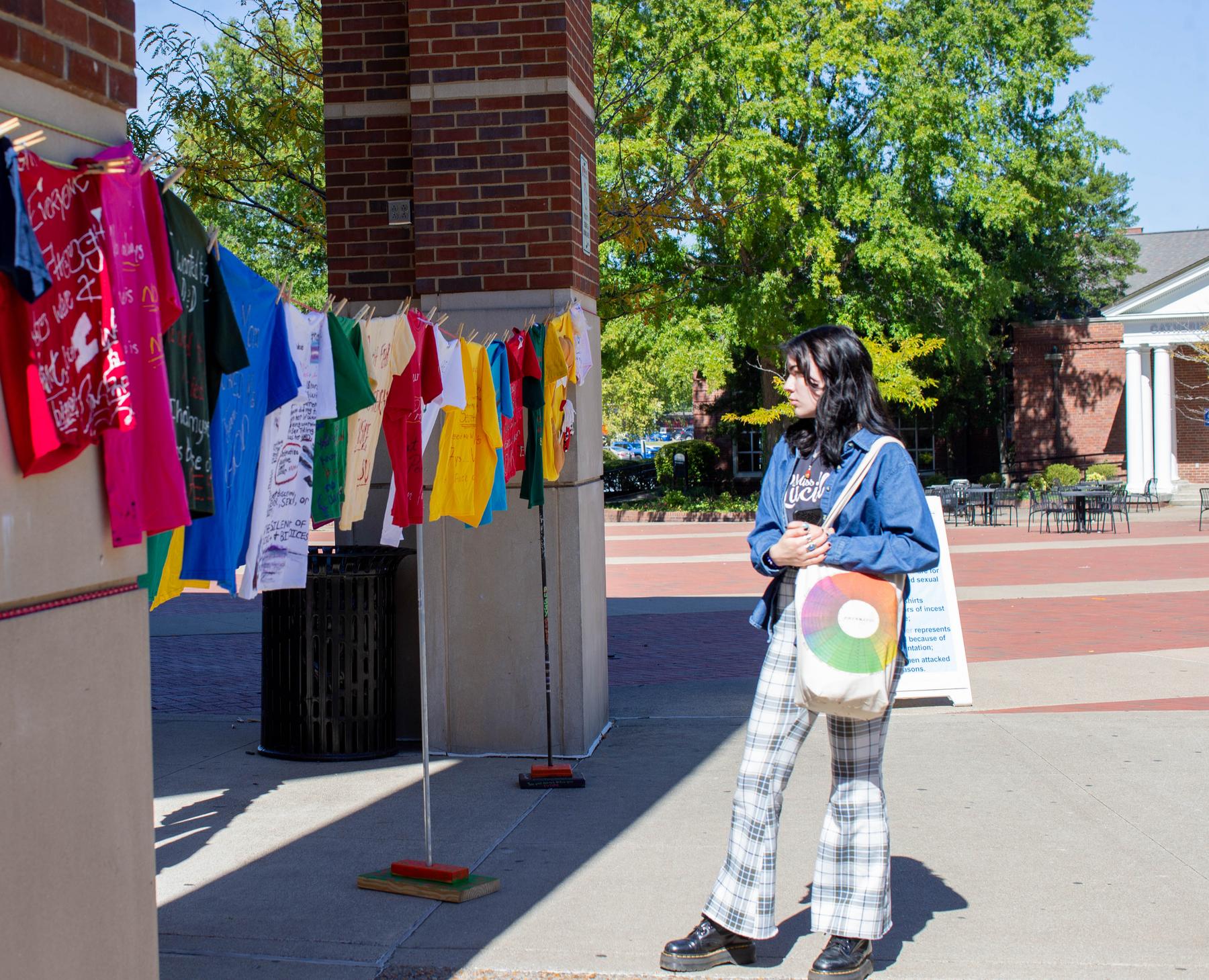 Clothesline Project dedicated to Dr. Jill Eichhorn