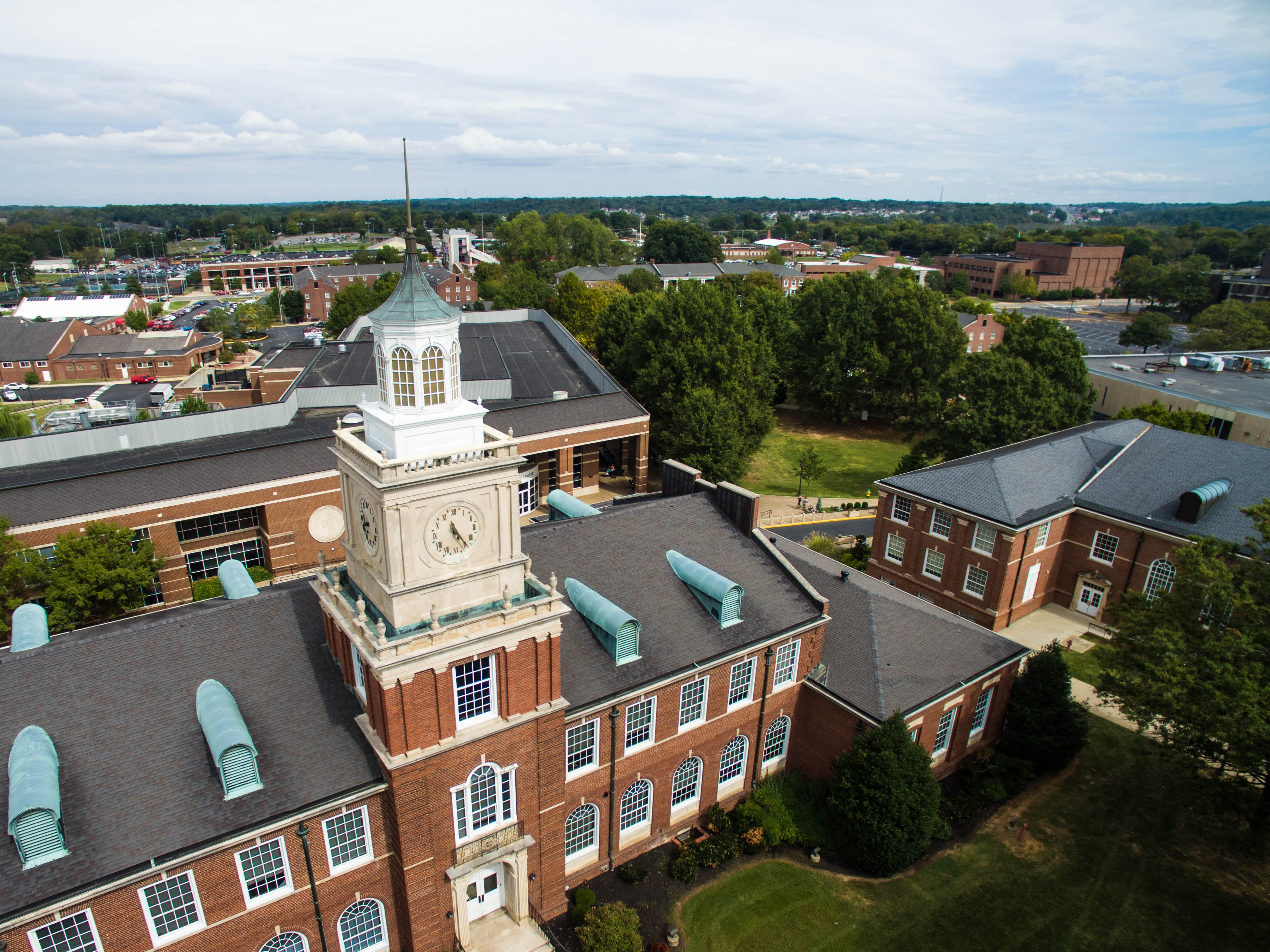 aerial of Browning building