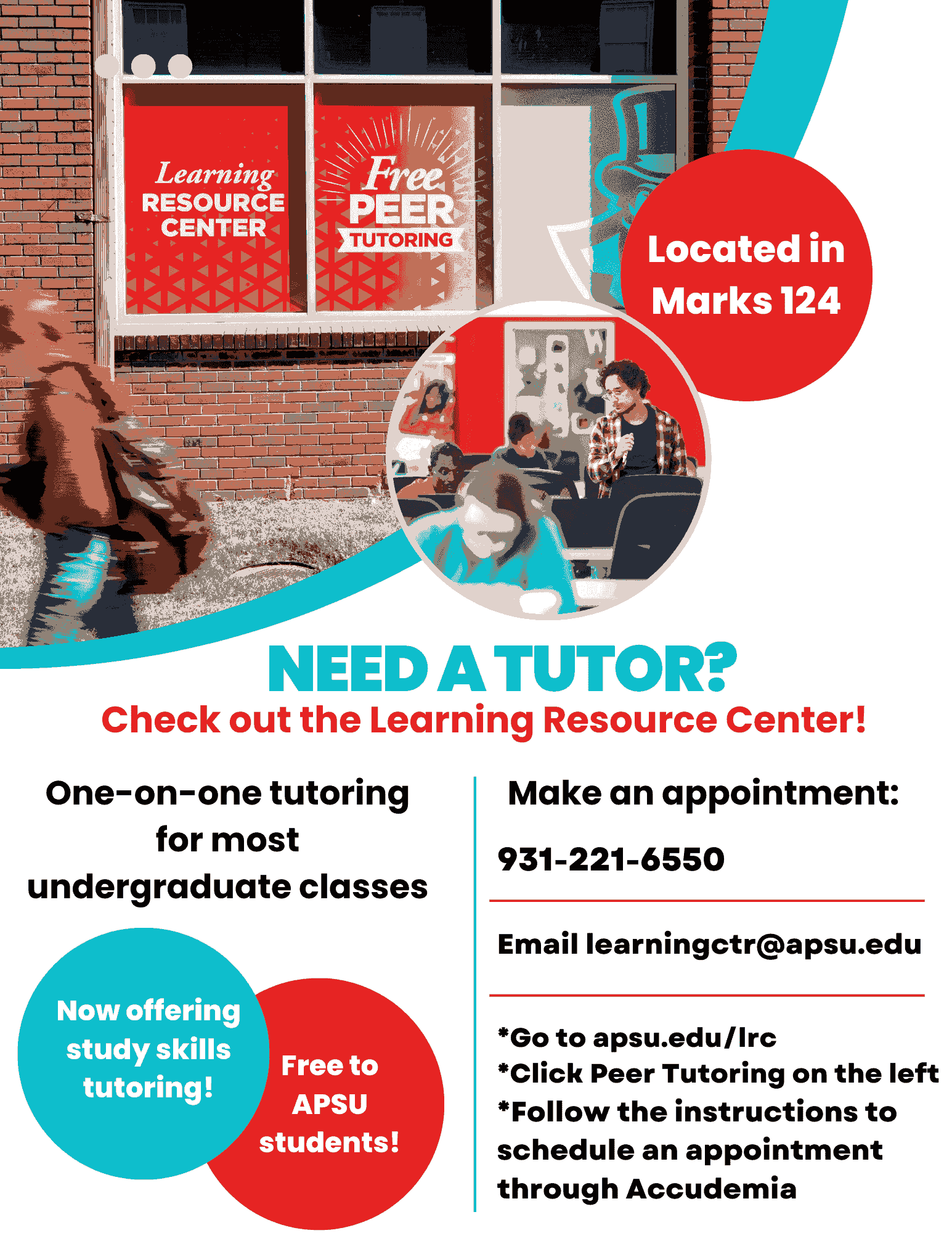Need a Peer Tutor - Learning Resource Center