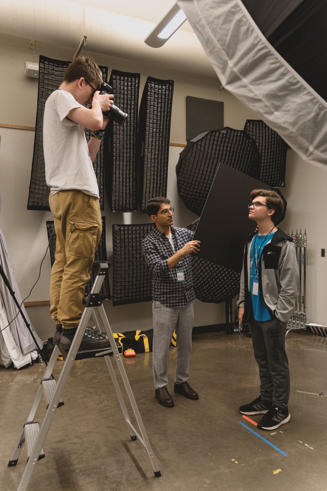 College Art + Design Day in the Photo Studio