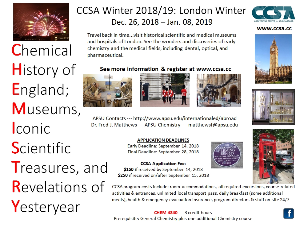 CCSA London 2018-2019 Chemistry