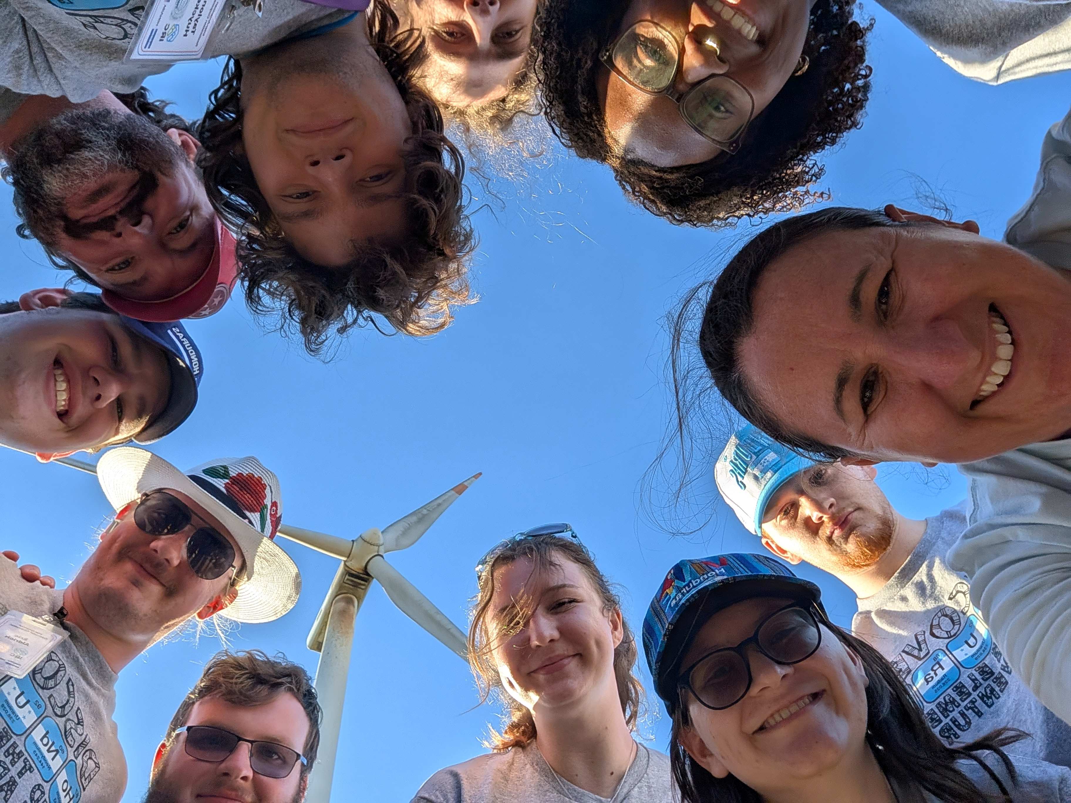 Group photo at Windmill in Honduras