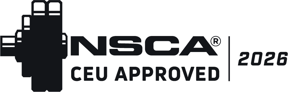 NSCA's logo that says CEU Approved 2026