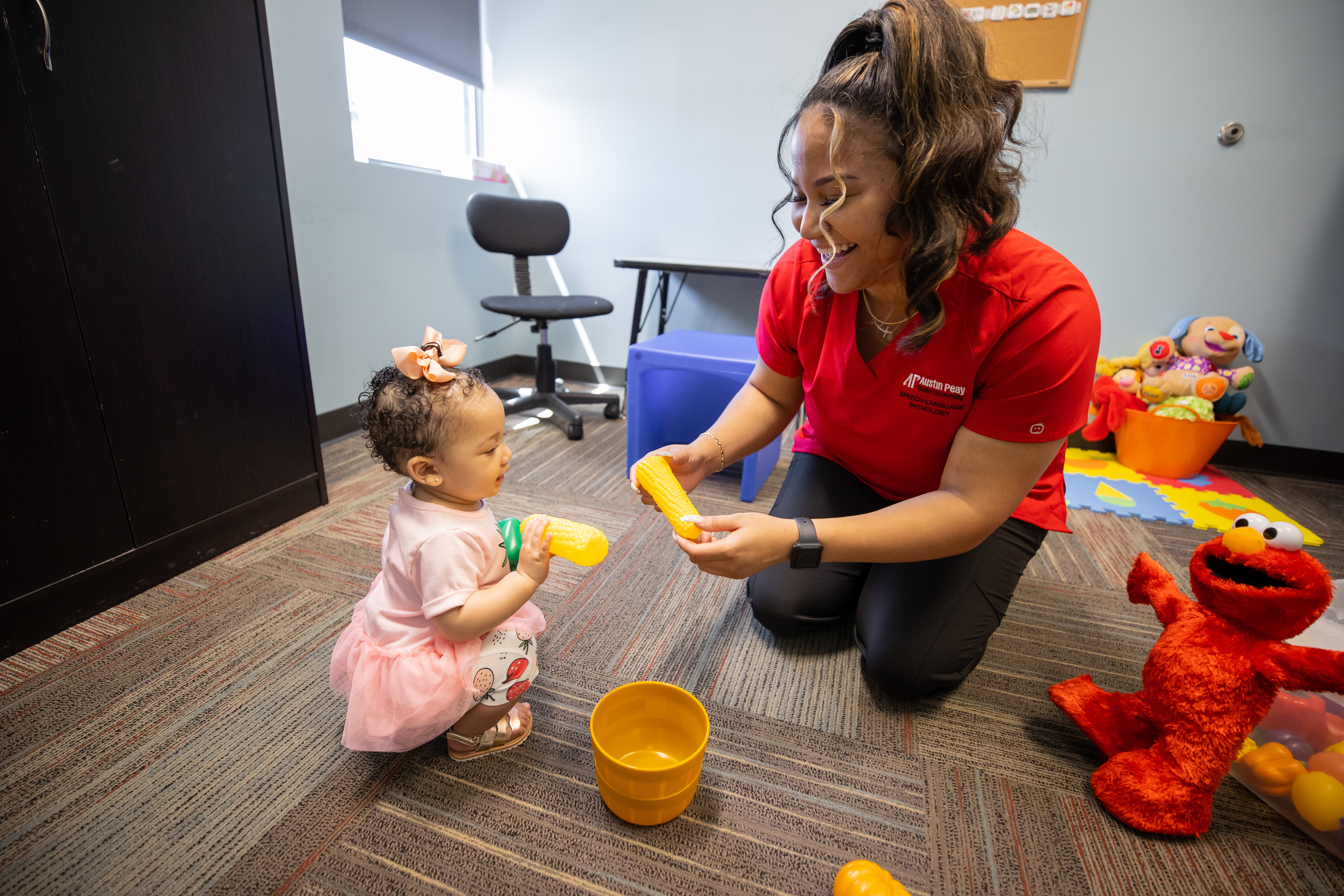 child learning using speech pathology