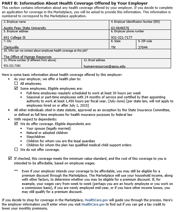 Health Insurance Marketplace Coverage 2