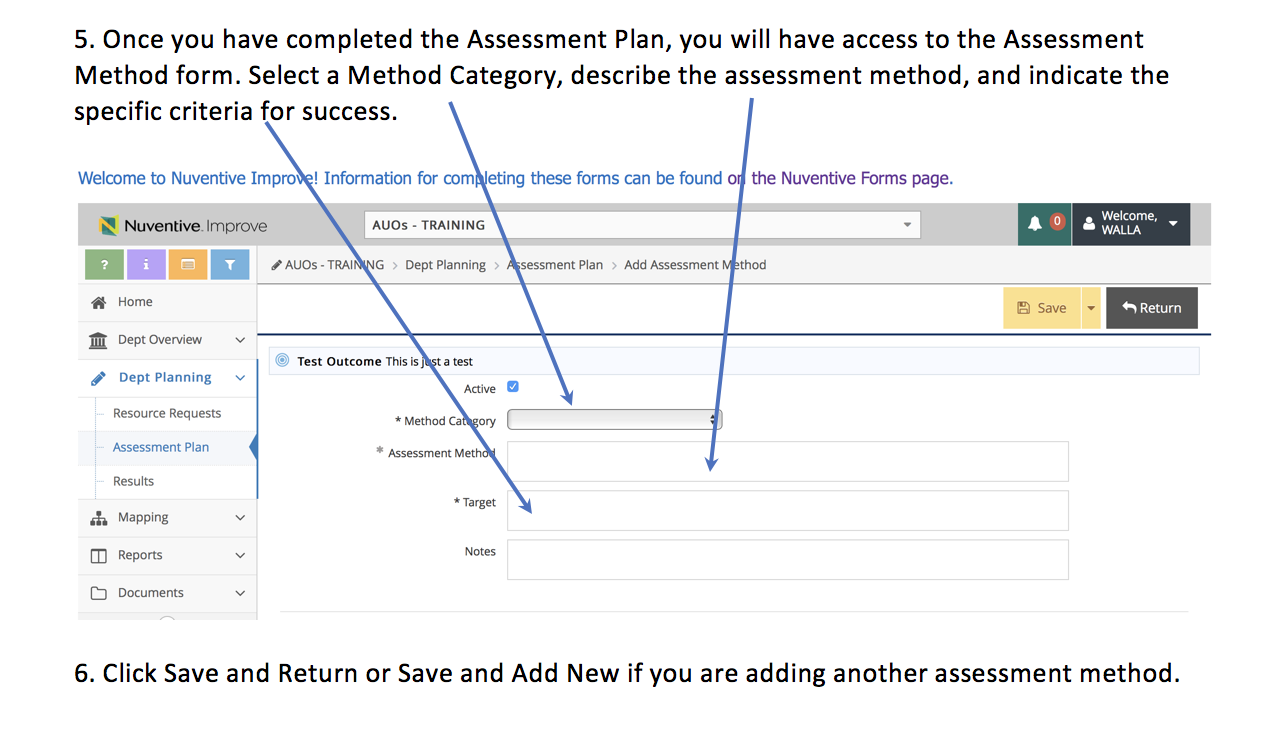 Steps 5-6 of AUO Assessment Plan