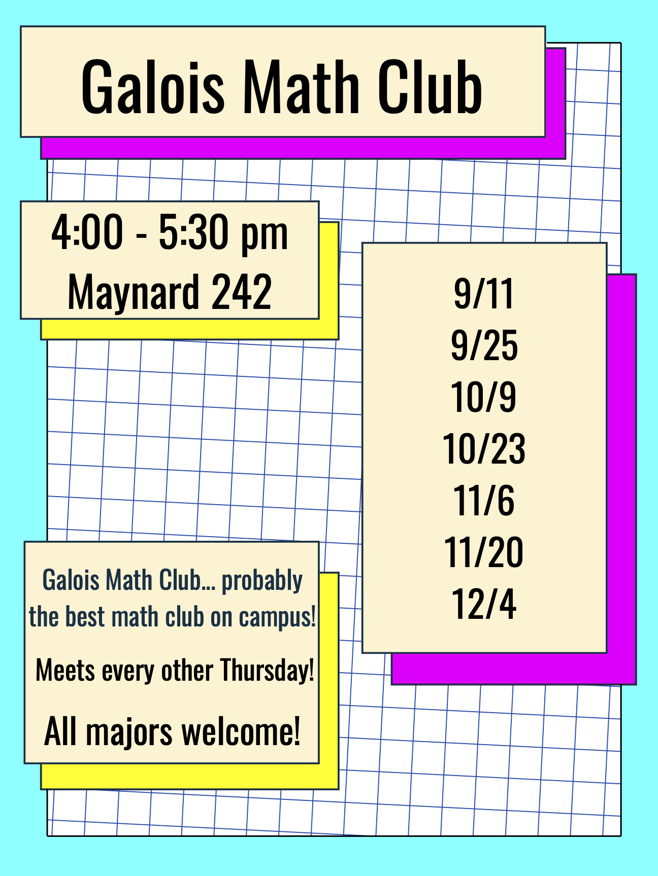 Math Club Poster
