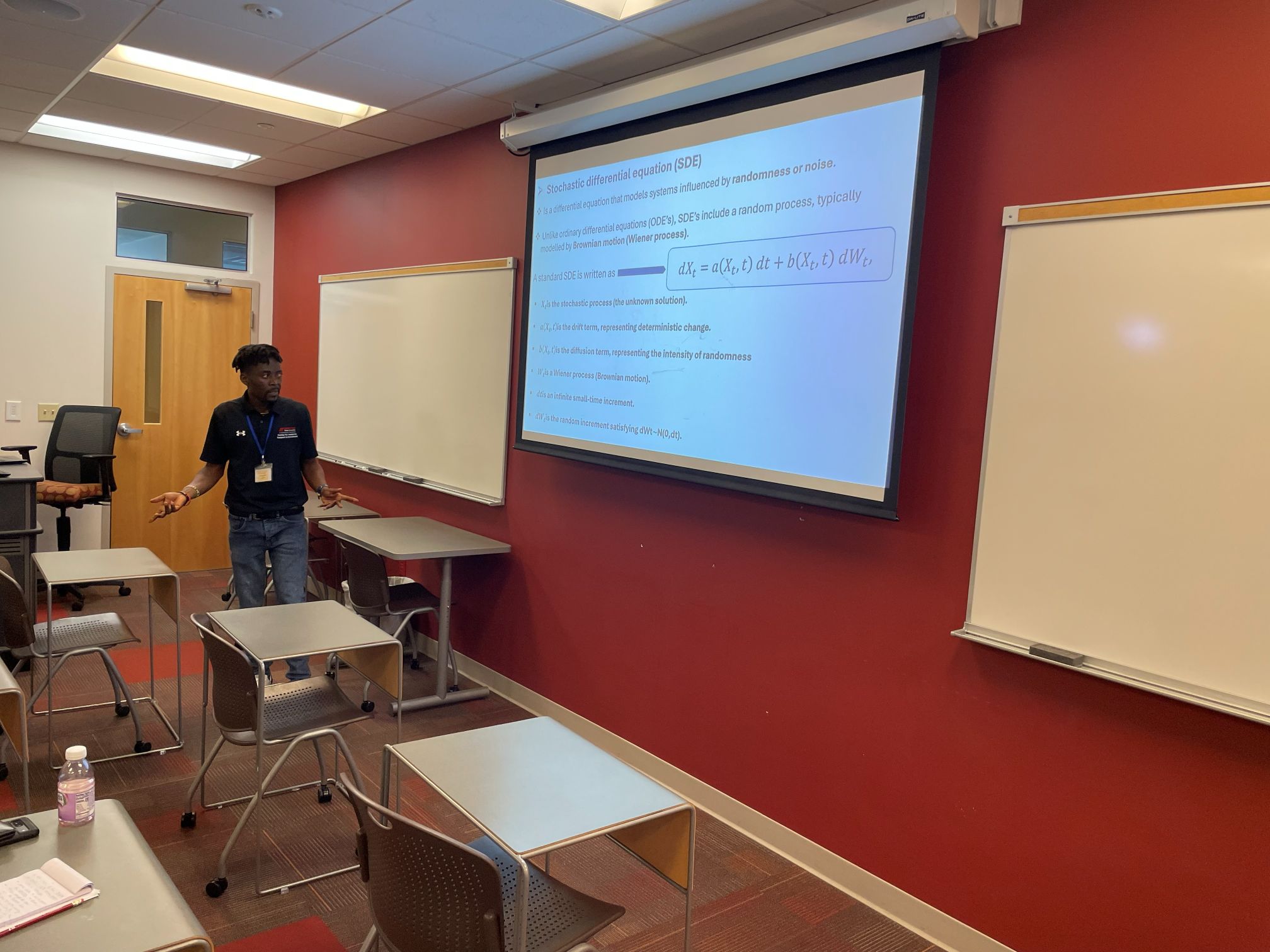 APSU Student presenting at TMTA