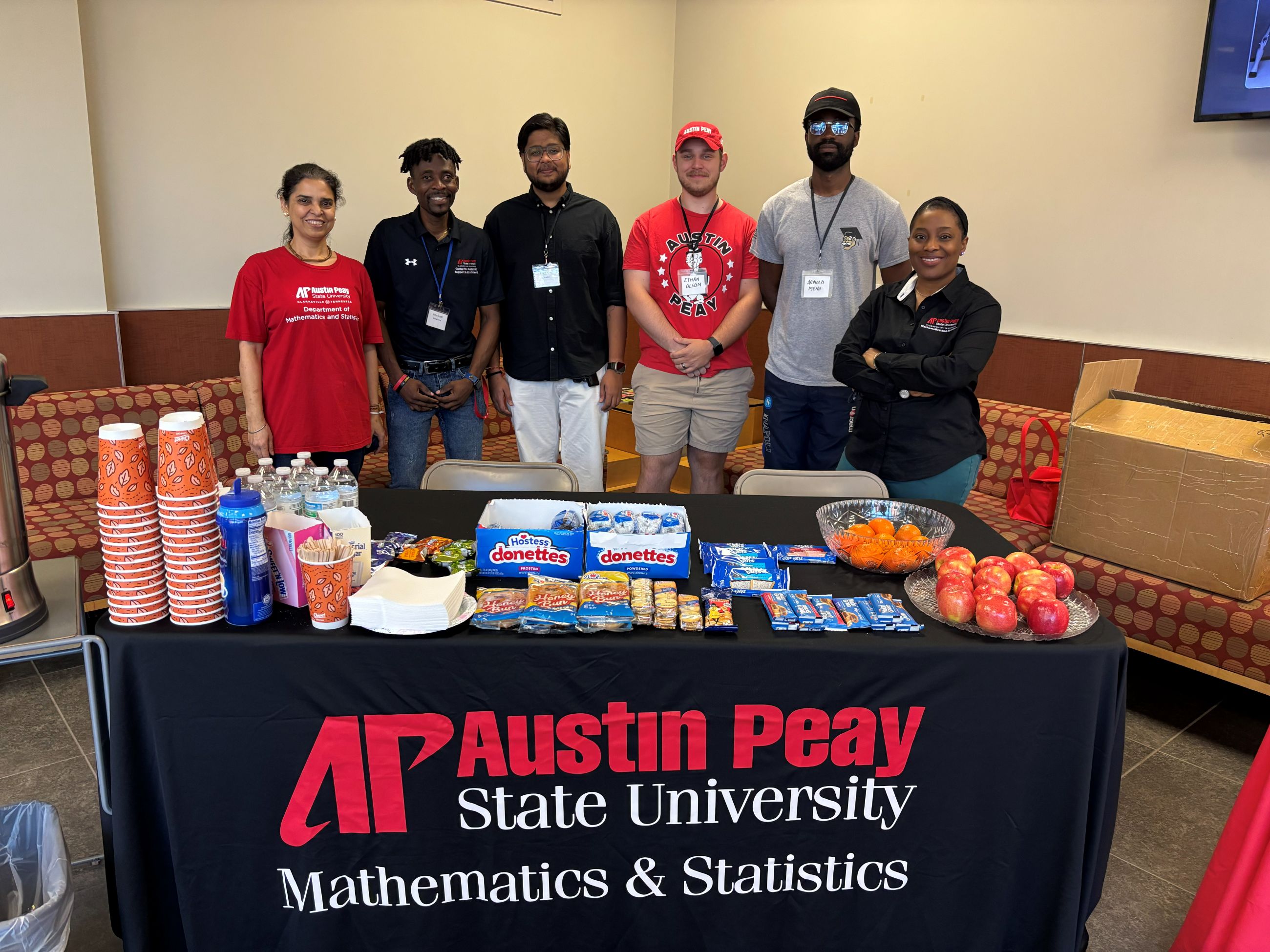mathematics and statistics faculty and students at TMTA conference