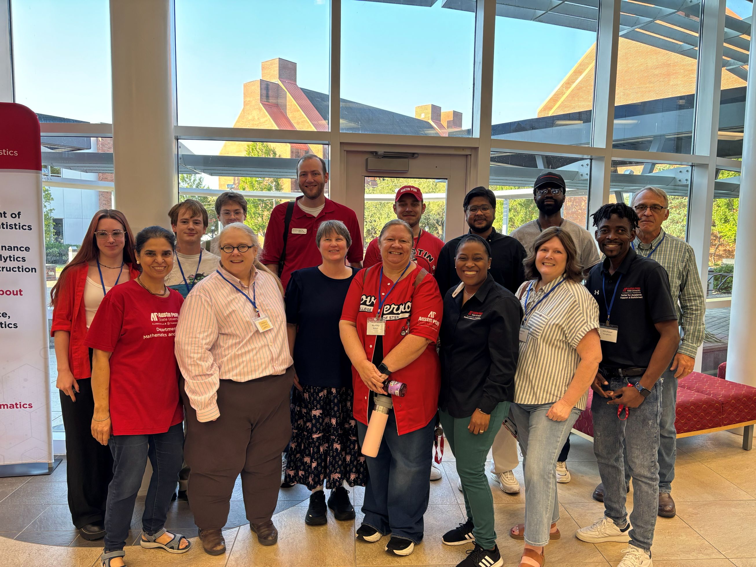 mathematics and statistics faculty and students at TMTA conference