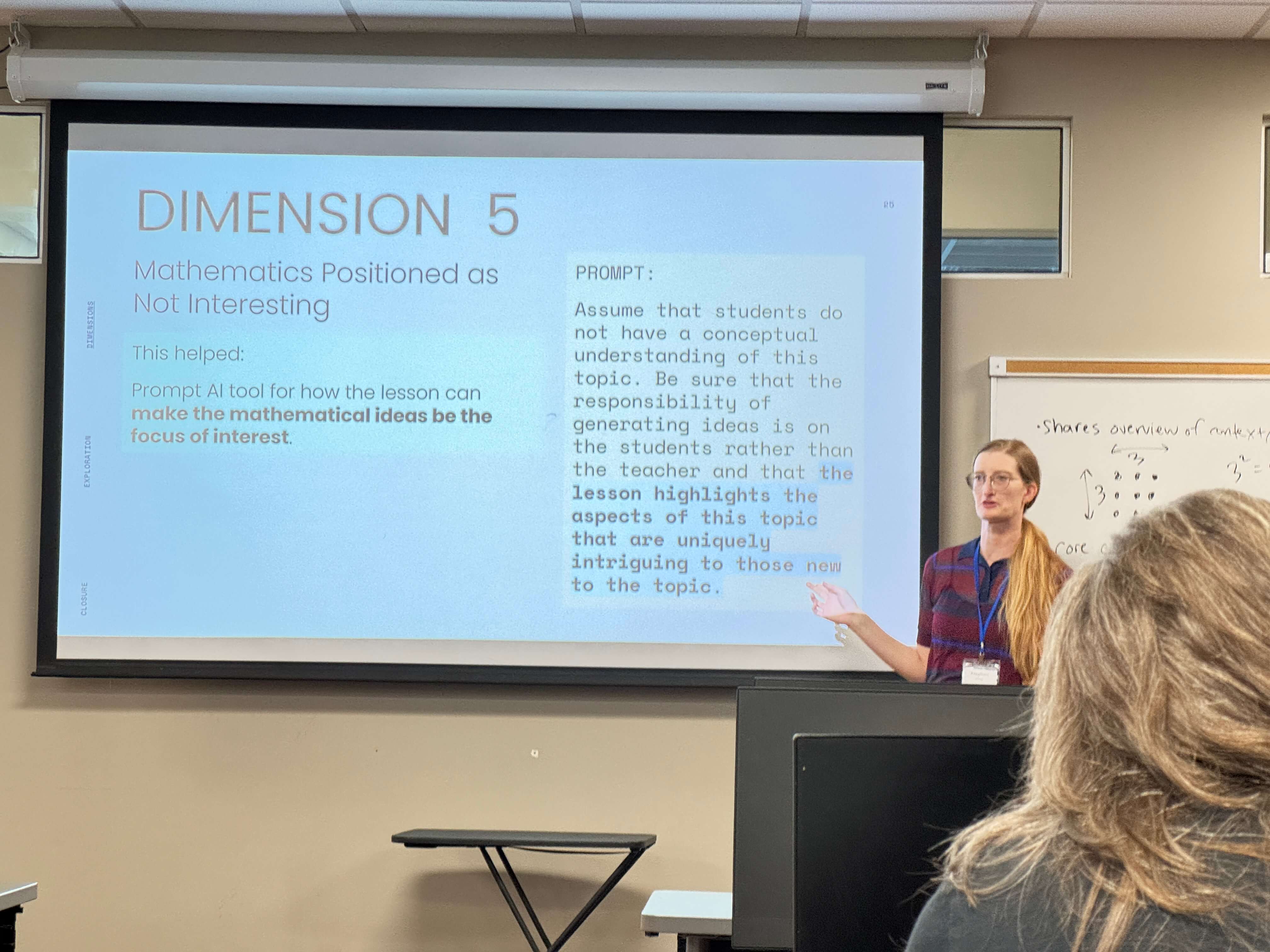 APSU student presenting at TMTA