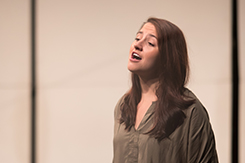 Susannah White sings in Mabry Concert Hall