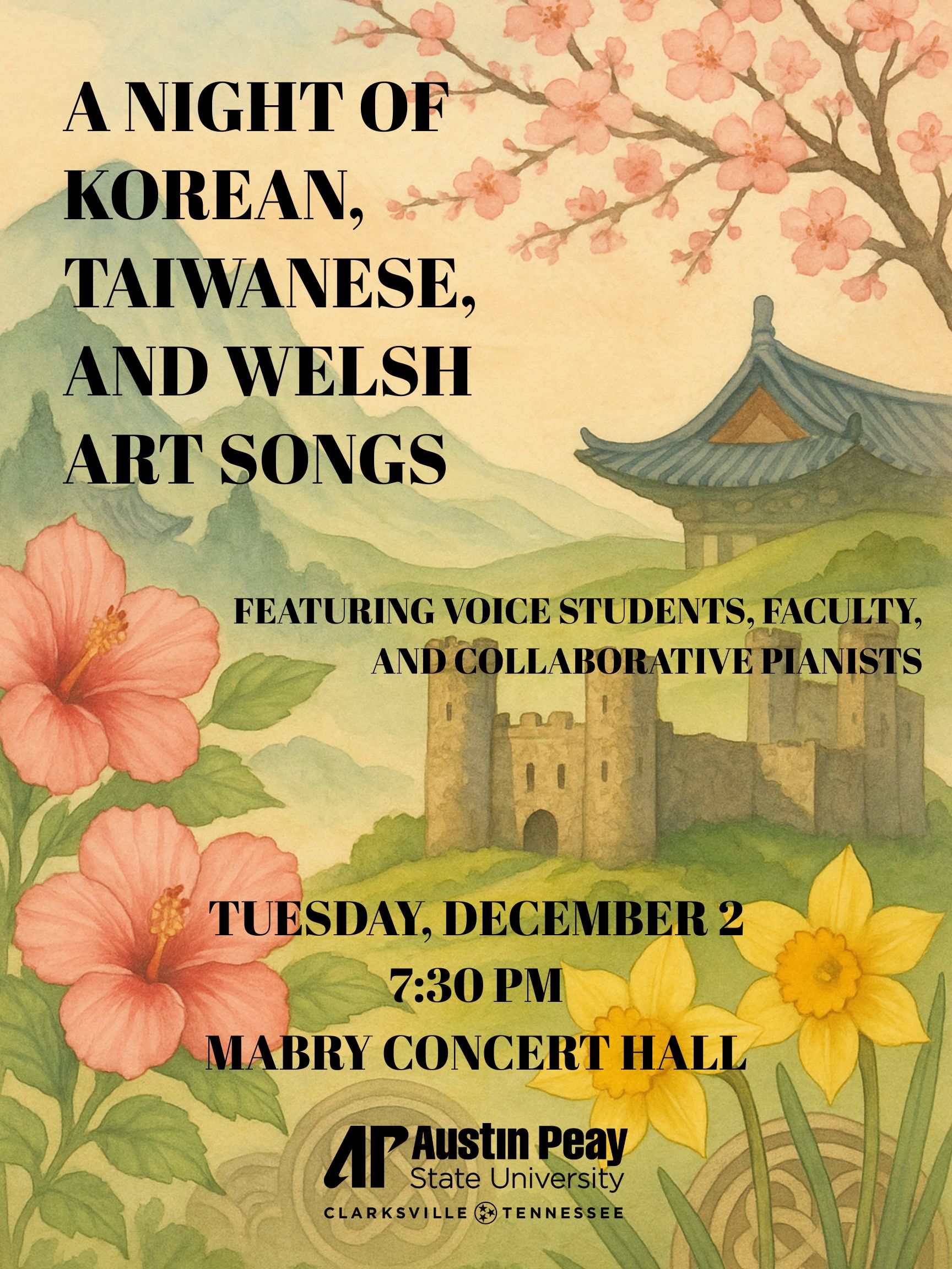 Night of Korean-Taiwanese-Welsh Art Song