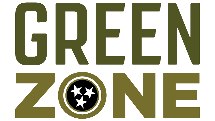 Green Zone textual logo with the Tristar logo inside the O of zone.