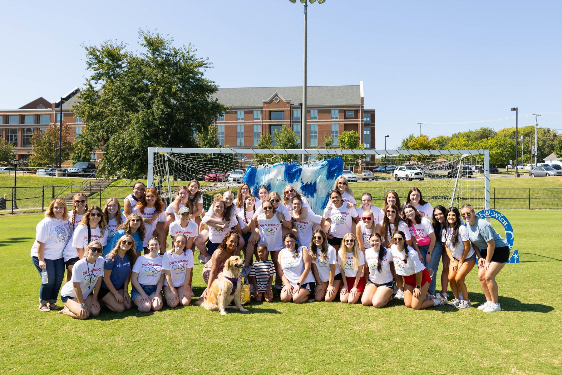 APSU's Chi Omega chapter during the inaugural Chi O-Lympics fundraiser. 