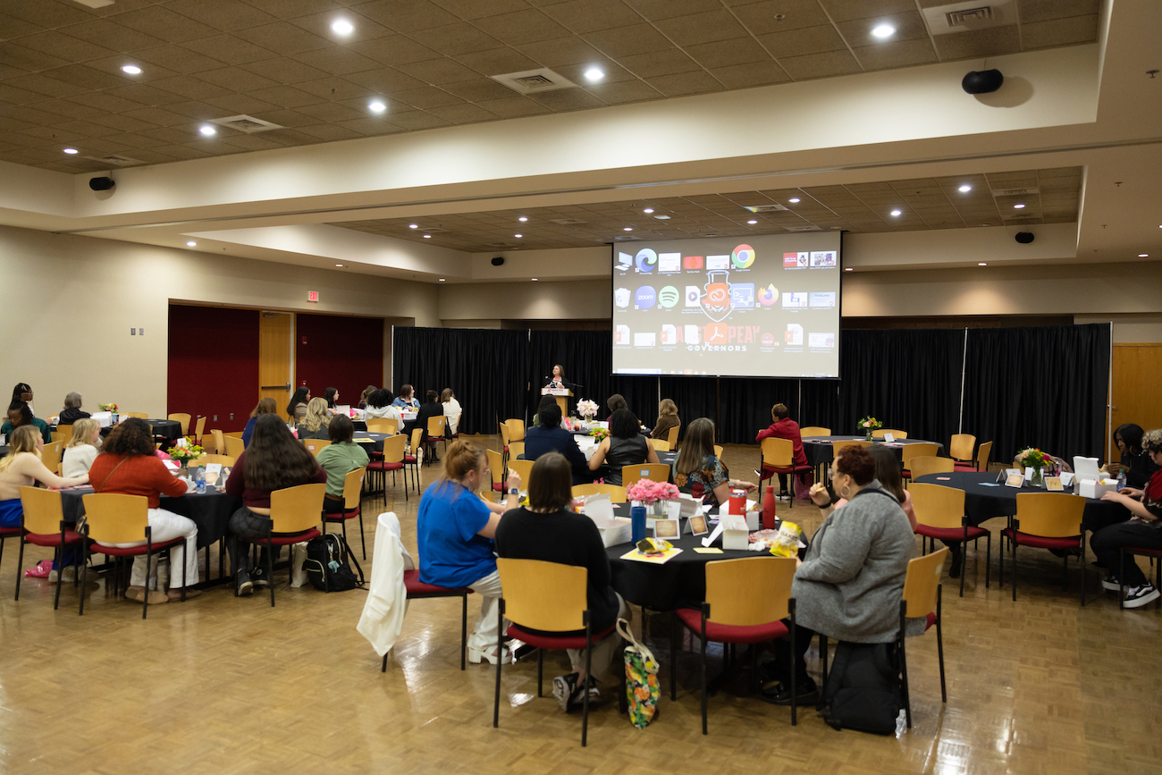 APSU’s 12th annual Young Women’s Leadership Symposium saw more than 70 attendees engage with its workshops and networking opportunities. | Photo by Ally Shemwell