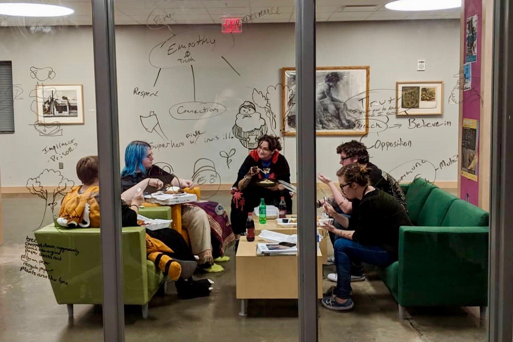 Last year's team discusses the story they worked on.