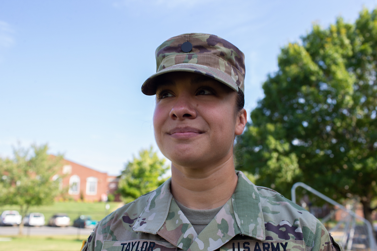 Taylor served from 2003-04 in Operation Iraqi Freedom as a cook in the 104th Military Intelligence Battalion.