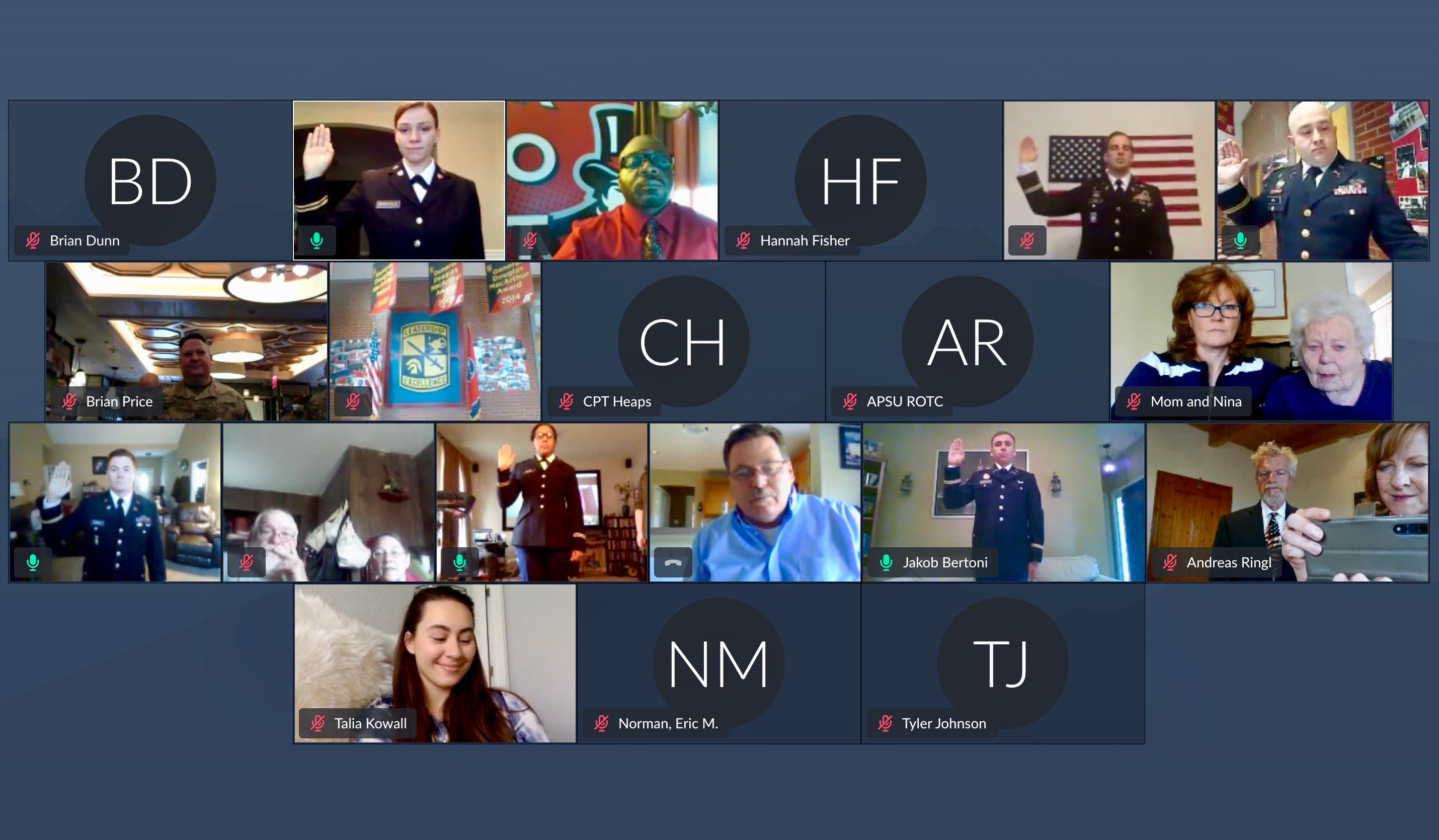 For the first time ever, Austin Peay State University held a virtual commissioning ceremony for its graduating class of ROTC students.