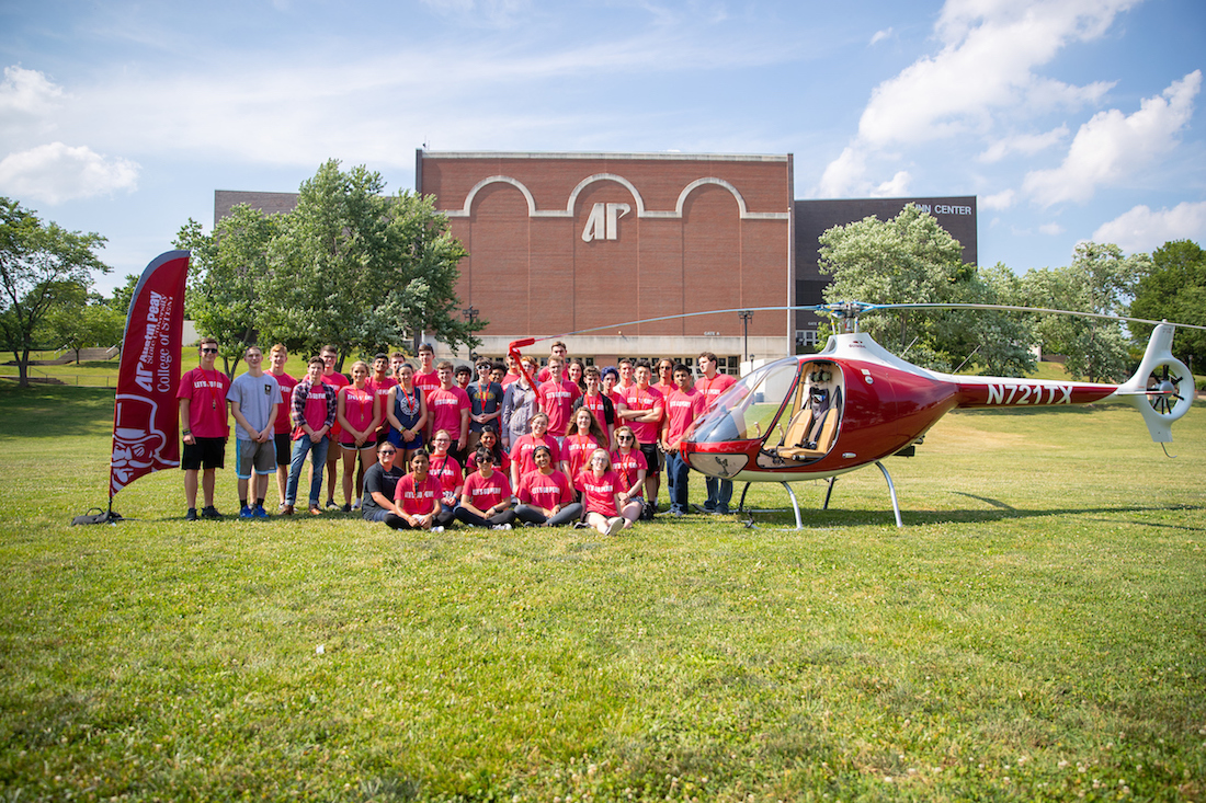 Austin Peay helicopter makes surprise landing for Governor’s School