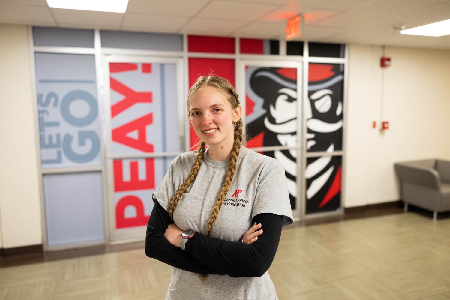 Transfer student Megan Schneck finds purpose, community at Austin Peay