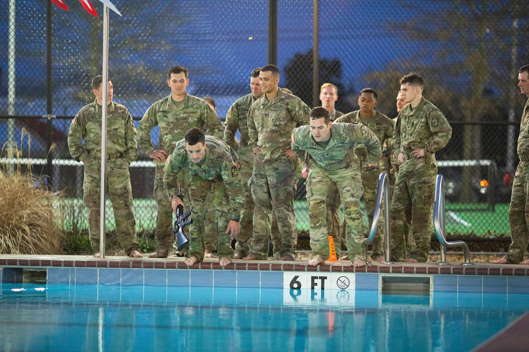 Austin Peay’s ROTC Ranger Challenge team will compete at Sandhurst, the world’s premier international academy military skills competition, starting today. The team will be one of the teams who earned a spot to compete at this year’s prestigious competition, which runs through the weekend. The team last competed at Sandhurst, hosted by the U.S. Military Academy at West Point, New York, in 2019. The event was canceled because of the COVID-19 pandemic last year. Check www.apsu.edu/news for updates on Saturday, Sunday and Monday. You also can follow the team’s progress at West Point’s Sandhurst page. Who’s on the team Ryan Nanzer is the captain of the team. He and five other ROTC students return from last year’s team. They are: • Thomas Rose. • Shawn King. • Cherady Fine. • Zachary Labas. • Thomas Porter. The other members of the team who traveled to West Point are: • Quinton Nunn. • Thomas Haas. • Dylan Dominique. • Christopher Mains. • Angela Kim. Mark Harrington II is the team’s alternate. The team has been rigorously training for Sandhurst by conducting dismounted foot marches, weight training, running, and individual and group skills training, said Lt. Col. Mark Barton, the professor of military science for Austin Peay’s ROTC program. ‘Tenacity and grit of future military leaders’ The U.S. Military Academy has hosted the competition since 1967, and it has grown to include teams from across the country and the world. The competition takes the cadets through a rigorous 36-hour course “to test warrior spirit, team cohesion and dedication to mission accomplishment.” The course covers 16 events across 27 miles and tests individual and squad military skill mastery. This year, 16 Reserve Officer Training Corps programs, 25 U.S. Military Academy teams and three teams from other U.S. service academies. International teams are not competing this year because of COVID-19 restrictions. The Austin Peay team earned its spot at Sandhurst by winning the 7th Brigade ROTC Bold Warrior Challenge in October 2019 at Fort Knox, Kentucky. Austin Peay defeated 37 schools from Tennessee, Kentucky, Indiana, Michigan and Ohio. To learn more • To learn more about Austin Peay’s ROTC program, go to https://www.apsu.edu/rotc. • For more about the Sandhurst competition, visit https://www.westpoint.edu/military/department-of-military-instruction/sandhurst.