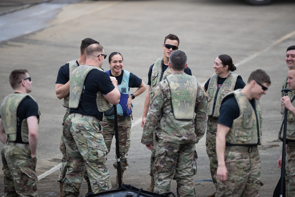 Fellow cadets at Austin Peay State University’s ROTC program treasure the stories Taylor shares from the invasion