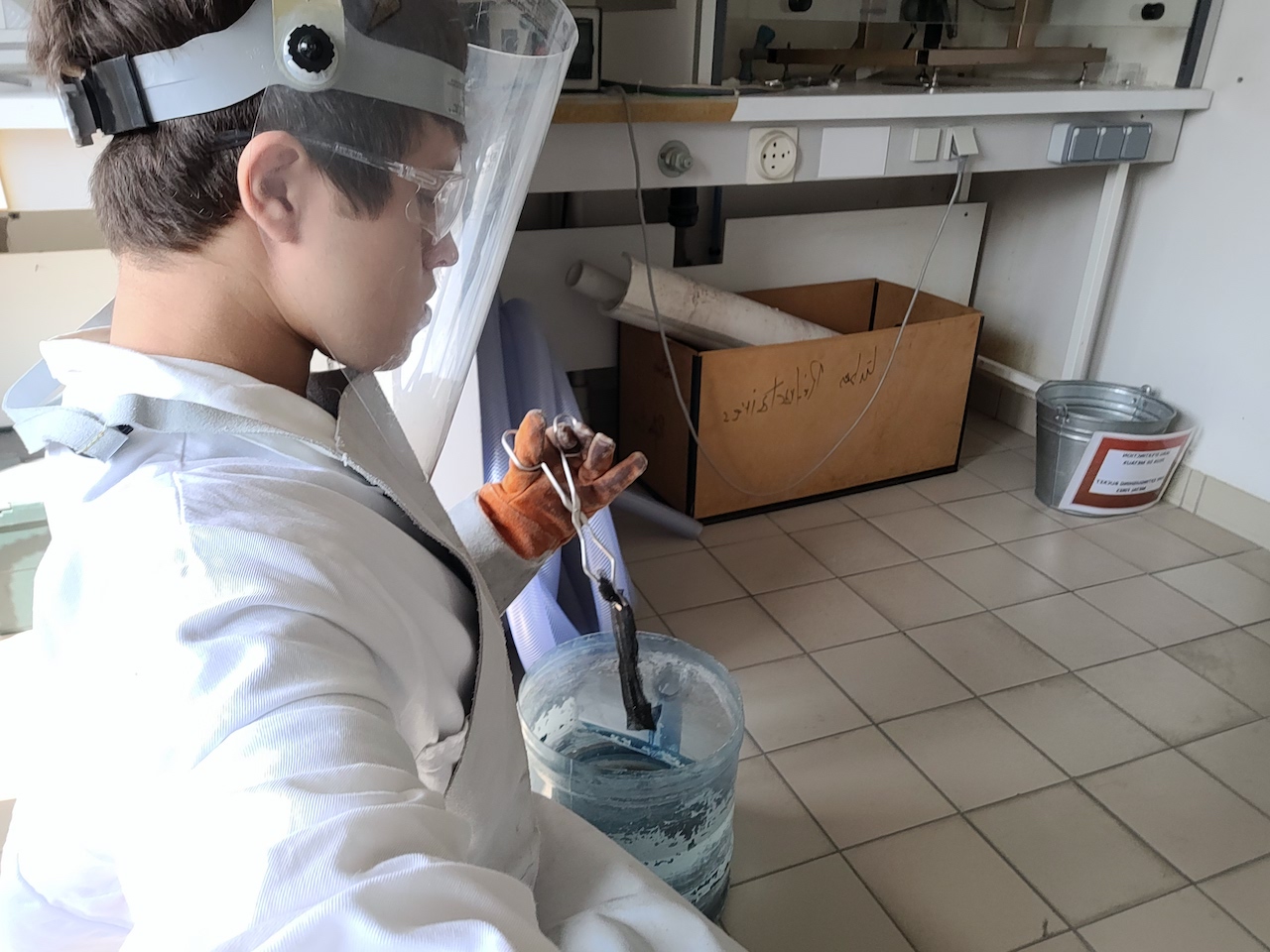 APSU student and Barry Goldwater Scholarship winner Yuriy Holovchak works in a research lab in France during the summer of 2023 as part of the International Research Experiences for Students (IRES) Grant Program. 