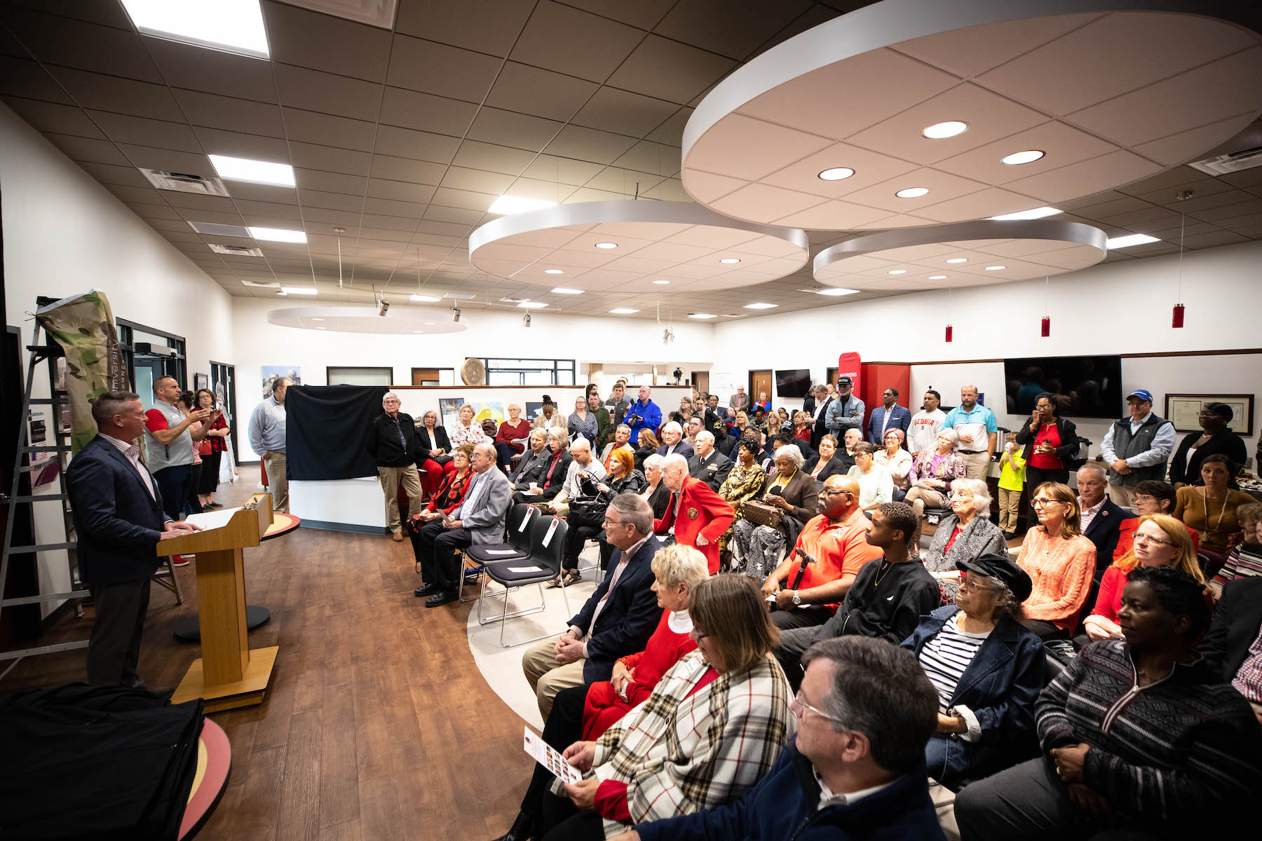 Austin Peay State University unveils the Governors Military Hall of Fame in the Military Family Resource Center. 